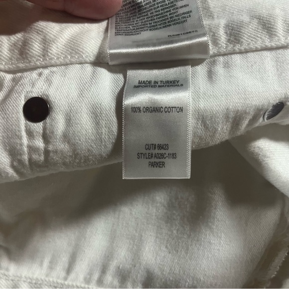 NWT AGOLDE Parker Vintage Cutoff shorts in dough - Picture 10 of 10